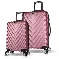 Lagaminų rinkinys (2 dalys), Myvalice, 6685, Rose Gold, 37 L