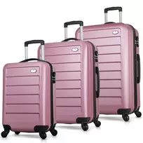 Lagaminų rinkinys (3 dalys), Myvalice, 6295, Rose Gold, 100 L