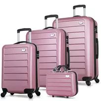 Lagaminų rinkinys (4 dalys), Myvalice, 8442, Rose Gold, 70 L