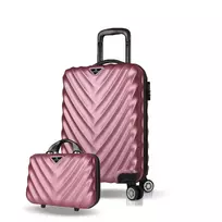 Lagaminų rinkinys (2 dalys), Myvalice, 7323, Rose Gold, 37 L