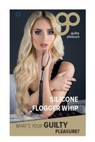 Pātaga silikoninė, juoda guilty pleasure bdsm