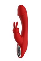 Vibratorius su klitorio stimuliacija raudonas 21cm Dream Toys Artemis