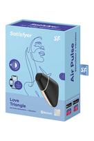 Satisfyer Love Triangle oro pulsatorius su vibracija ir aplikacija