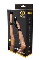 Guilty Pleasure BDSM juodos kojų juostos su grandine