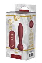 Analinis raudonas spalvos silikoninis vibratorius su 2 varikliais 7 režimai pultelė Dream Toys
