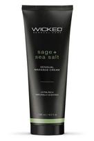 Wicked drėkinamasis masažo kremas su šalavijų ir jūros druskos kvapu 120 ml