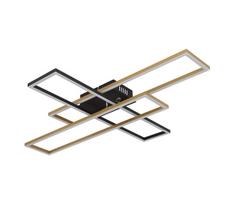 Globo 67208-40G -LED lubinis šviestuvas DAKARI 40W/230V 3000K 60x80 cm juoda/auksas