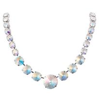 Kaklo papuošalas moterims DiamondSky „Summer (Aurore Boreale)“ su Swarovski kristalais
