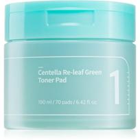 Numbuzin No. 1 Centella Re-Leaf Green Toner Pad tonizuojančios pagalvėlės raminamojo poveikio 70 vnt.