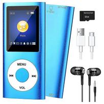 MP3 grotuvas Mp3 grotuvas su "Bluetooth 5.0", muzikos grotuvas su 8gb Tf kortele, fm, ausinėmis, nešiojamasis Hifi muzikos grotuvas
