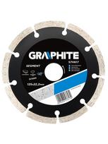 Deimantinis diskas GRAPHITE 125 mm, segmentinis
