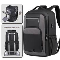 Men's Waterproof 17-Inch Laptop Backpack: Large Capacity School and Travel Bag