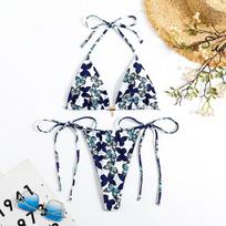 Naujas Seksualus Tigro Dryžių String Mikro Bikini Maudymosi Kostiumėlis Moterims Maudymosi Kostiumėlis Moteriškas Paplūdimio Maudymosi Drabužis Maudymosi Kostiumėlis Bikini Komplektas S mėlyna