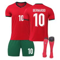 2425 Portugal Home Futbolo megztiniai šortai ir kojinės Naujo sezono šortai ir kojinės suaugusiems ir vaikams Dydžių rinkinys L