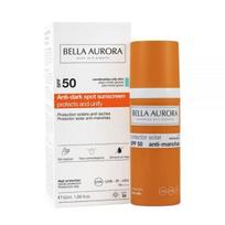 Bella Aurora Anti-Dark Spots gelinis apsauginis veido kremas nuo saulės ir dėmelių mišriai-riebiai odai SPF50+, 50 ml