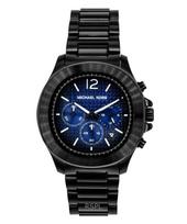 Michael Kors Didelis šalavijų spalvos chronografas iš nerūdijančio plieno su mėlynu ciferblatu, kvarcinis vyriškas laikrodis MK9193 mėlyna