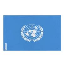Drapeau des Nations unies – 160 x 240 cm – Polyester Résistant – 2 Œillets en Métal – Usage Intérieur / Extérieur – Pixelforma gryna
