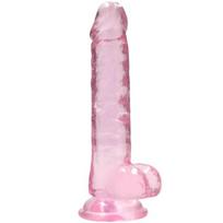 Falo imitatorius Crystal Clear (17 cm) (rožinis)