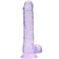 Falo imitatorius Crystal Clear (19 cm) (violetinis)
