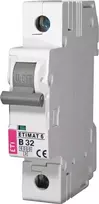Automatinis jungiklis ETIMAT 10, 1P, B, 25A, 10kA