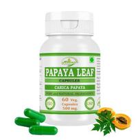 Morsan Nutraveda Papajos lapas (Carica Papaya) Ekstraktas kapsulėse | 60 x 500 mg Veganiškos kapsulės | Stiprina imuninę funkciją | Natūrali žolelių formulė