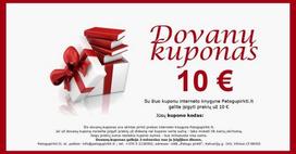 10 eurų dovanų kuponas
