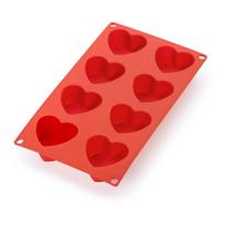 Iš silikonas kepimo forma 17,5x30 cm Heart – Lékué