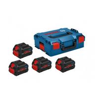 Baterijų rinkinys Bosch 1600A02A2U (+ 4x baterijos 5.5Ah Li-Ion ProCORE + dėžė L-BOXX)