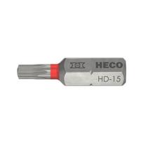Heco sukimo galvučių rinkinys, HECO-Drive, HD-15, raudona, 10 vnt.