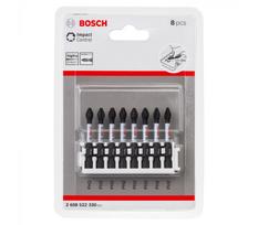 Bosch sukimo antgalių rinkinys Impact Control, 8 vnt, PH2, 50 mm