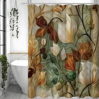 Colorful Embossed Bohemian Hippie Retro Modern Art Shower Curtain, Bathroom Decorative Shower Curtain, Waterproof Shower Curtain 90*180cm