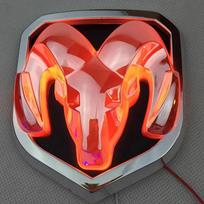 13.5cm LED Balta/Raudona RAM Grotelių Lemputė 4D Logotipo Lemputė Dodge RAM Automobilio Stiliui 4D Dodge Grotelių Lemputė Dodge Dekoravimo Lemputė 13.5cmX12cm