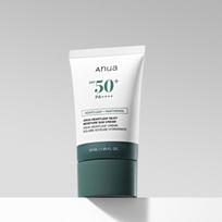 Anua Heartleaf šilkinis drėkinamasis apsauginis kremas nuo saulės (50 ml) – Ne nanodalelių mineralinis apsauginis kremas nuo saulės su širdialapio ekstraktu, SPF50+, Korėjietiškas 50ml