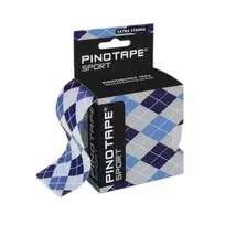 Kineziologinis teipas PINO TAPE Sport. 5 cm x 5 m. mėlynas languotas