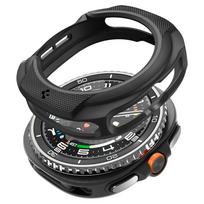 Juodas dėklas "Spigen Liquid Air" laikrodžiui Samsung Galaxy Watch 8 Classic (46 MM)