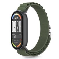 Žalios spalvos tekstilinis dirželis "Tech-Protect Nylon Pro" laikrodžiui Xiaomi Smart Band 8 / 9 / 10 / NFC