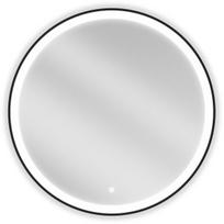 Vonios veidrodis Mexen Esso Black su LED apšvietimu ir apsauga nuo rasojimo, 80 cm