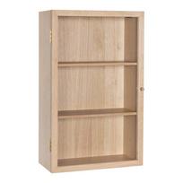Pakabinama vitrina natūralios spalvos iš ąžuolo 50x80 cm Panorama – Hübsch