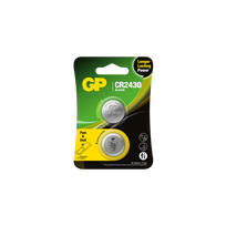 GP - Lithium Cell Battery CR2430, 3V, Safety Seal, 2-pack