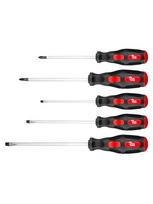 Atsuktuvų rinkinys TOP TOOLS 5 vnt. (plokšti, kryžminiai, magnetiniai antgaliai)
