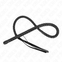 Botagas Kink Long Whip Beads, 110 cm, juodas