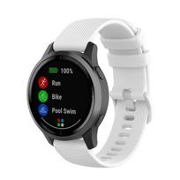 For Garmin Vivoactive 4 22mm Silicone Watch Band(White) balta