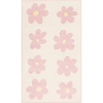 Rožinės spalvos/dramblio kaulo spalvos vaikiškas kilimas 120x170 cm Dazzy Rose – FD