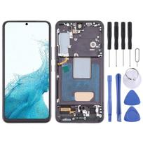 Samsung Galaxy S22 5G SM-S901B EU versijai TFT LCD ekrano skaitmenizatorius pilnas komplektas su rėmeliu (Juoda) juoda
