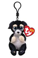 Pliušinis raktų pakabukas RANGER - black dog clip