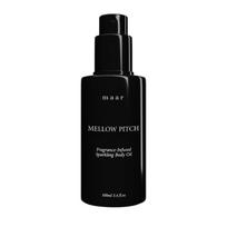 Žėrintis parfumuotas kūno aliejus "MELLOW PITCH Fragrance - Infused Sparkling Body Oil", maar, 100 ml