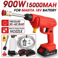 900W 88VF Aukšto slėgio belaidis ploviklis, vandens purškimo pistoletas su 15000mAh baterija, automobilio plovimo valymo mašina, skirta Makita 18V Only machine