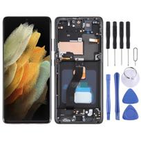OLED LCD ekranas Samsung Galaxy S21 Ultra 5G SM-G998B skaitmenizatorius pilnas surinkimas su rėmeliu, ekrano dydis: 6,78 colio juoda