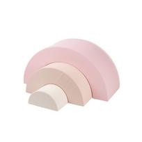 Minkštos laipiojimo kaladėlės vaikams BabyTrold Rainbow, rožinės