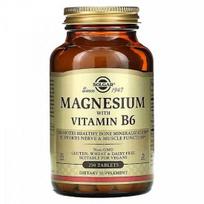 Solgar Magnis, su vitaminu B6, 250 tablečių